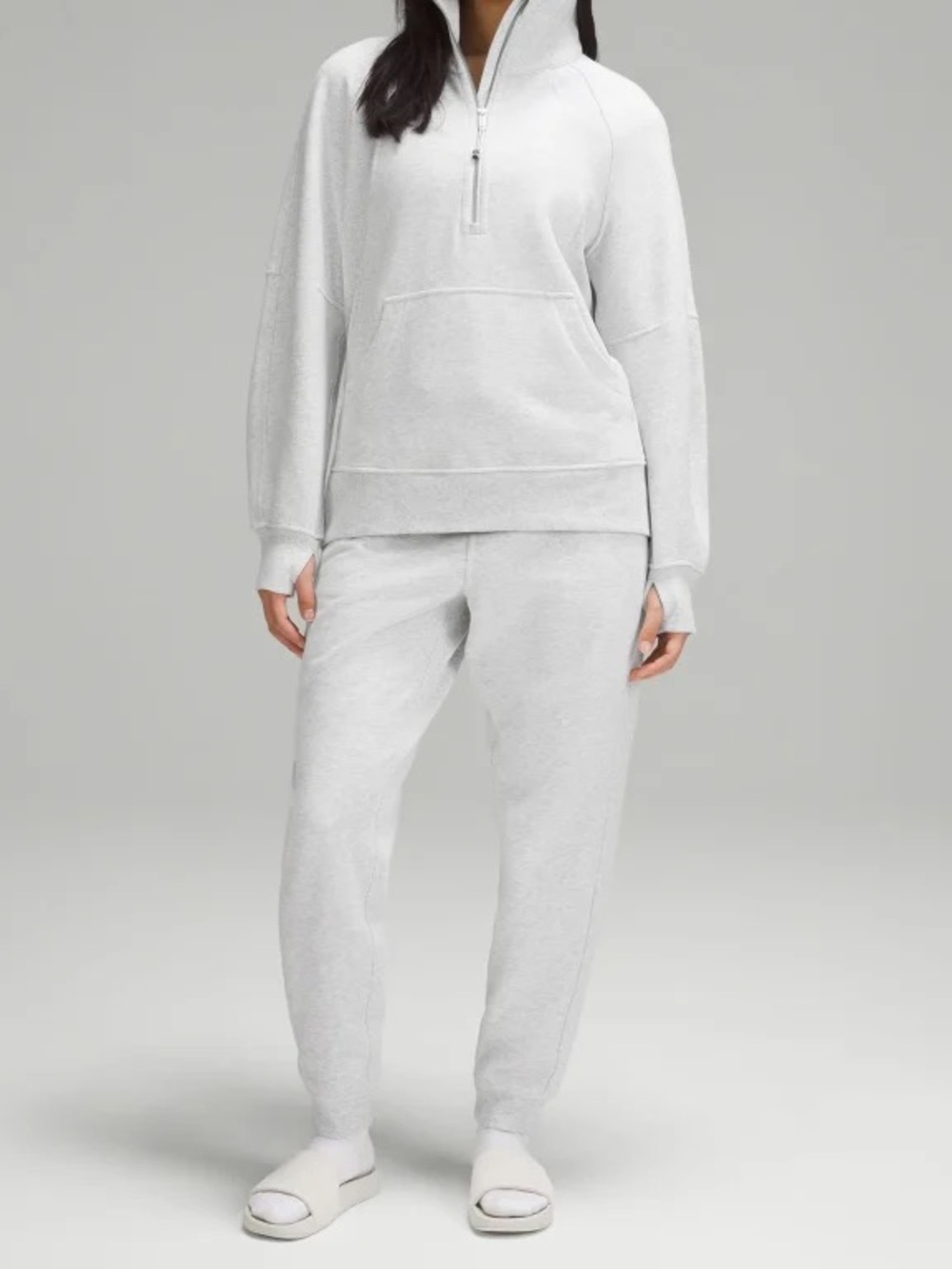 lululemon athletica Scuba Oversized Funnel-Neck Half Zip *Long Grey